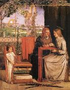 Dante Gabriel Rossetti The infancy of Maria France oil painting artist